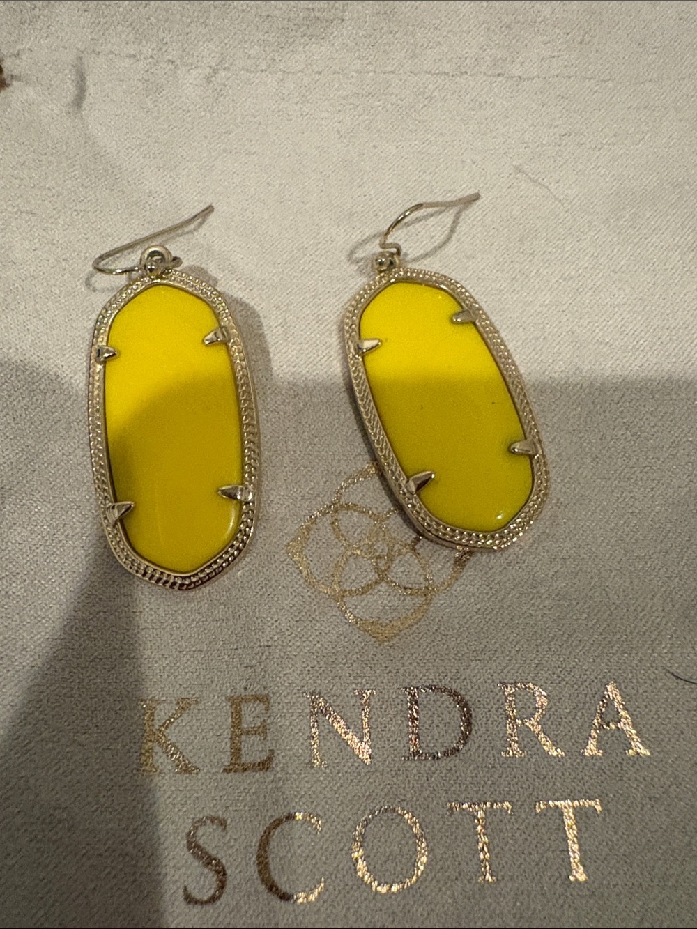 Kendra Scott Bright Yellow Danica Drop Earrings
